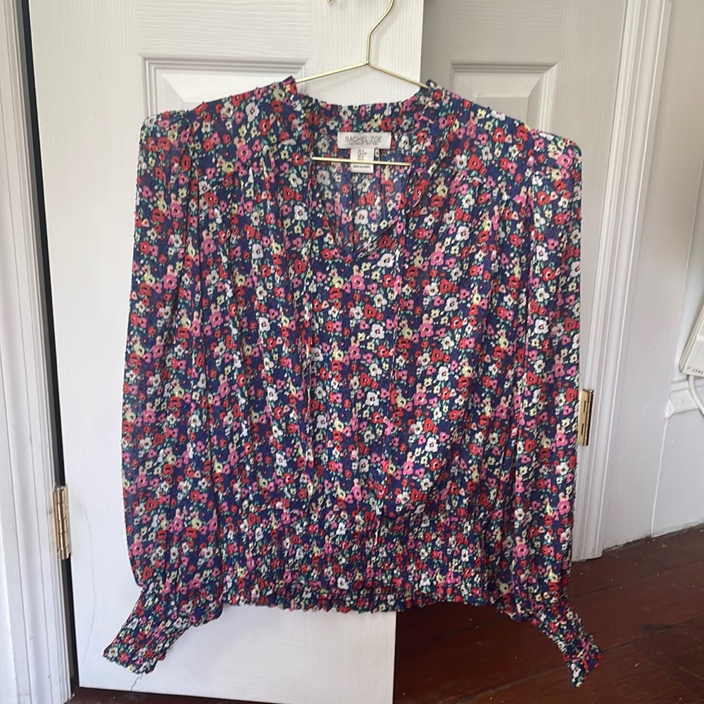 Rachel Zoe boho floral top SZ SM
